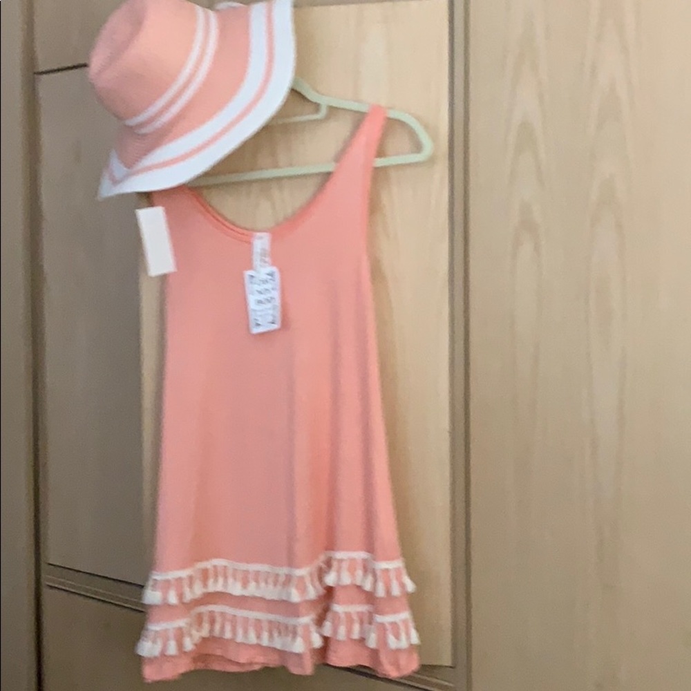 Beach Coverup Sundress with Matching Hat